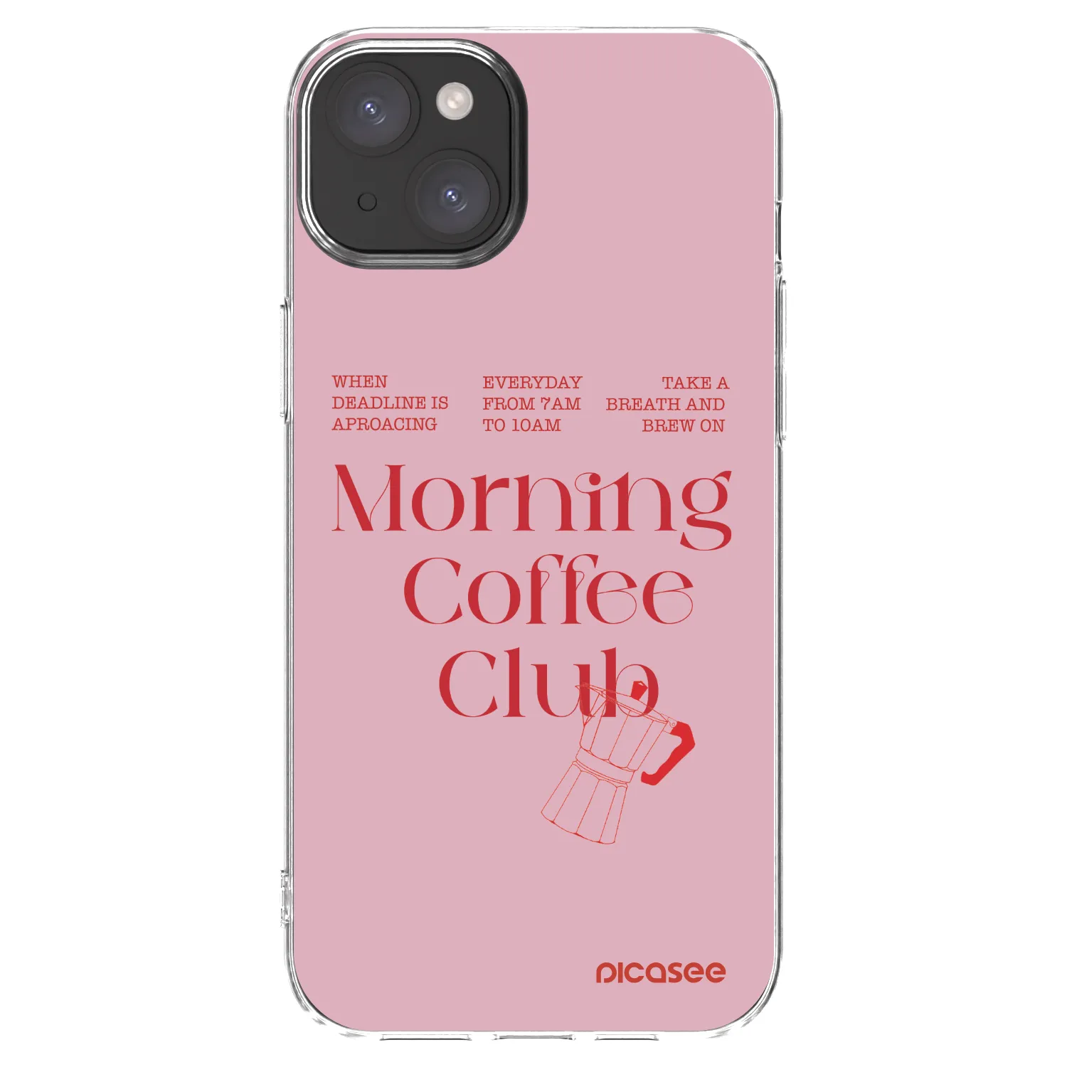 Picasee silikonski prozorni ovitek za Apple iPhone 15 Plus - Morning