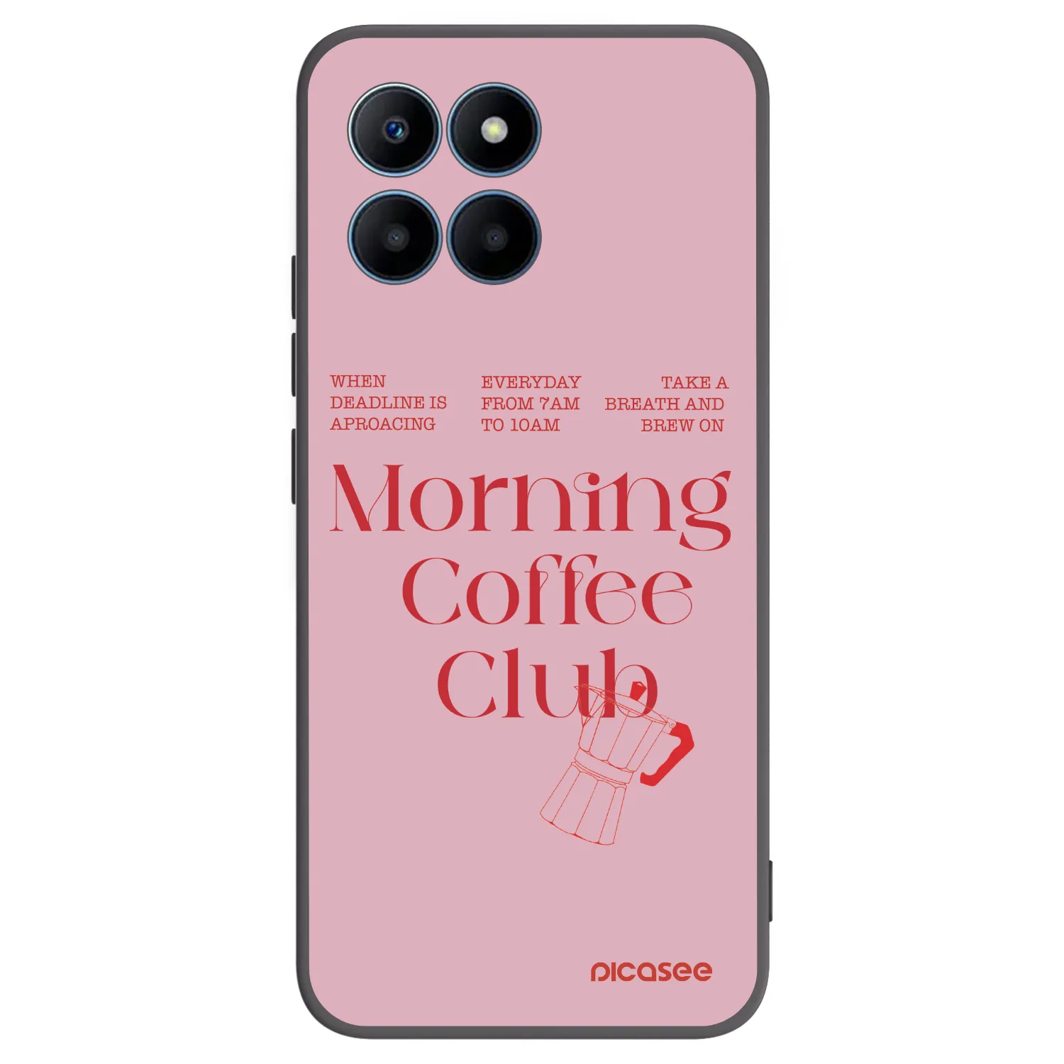 Picasee silikonski črni ovitek za Honor 70 Lite - Morning