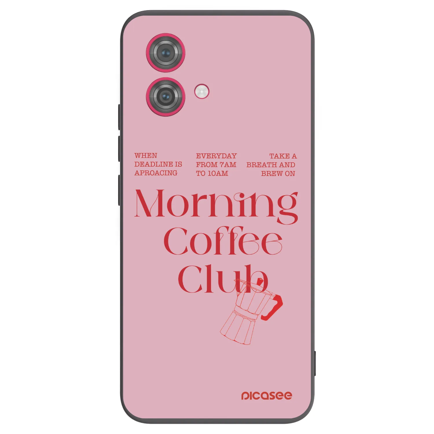 Picasee silikonski črni ovitek za Motorola Moto G84 5G - Morning