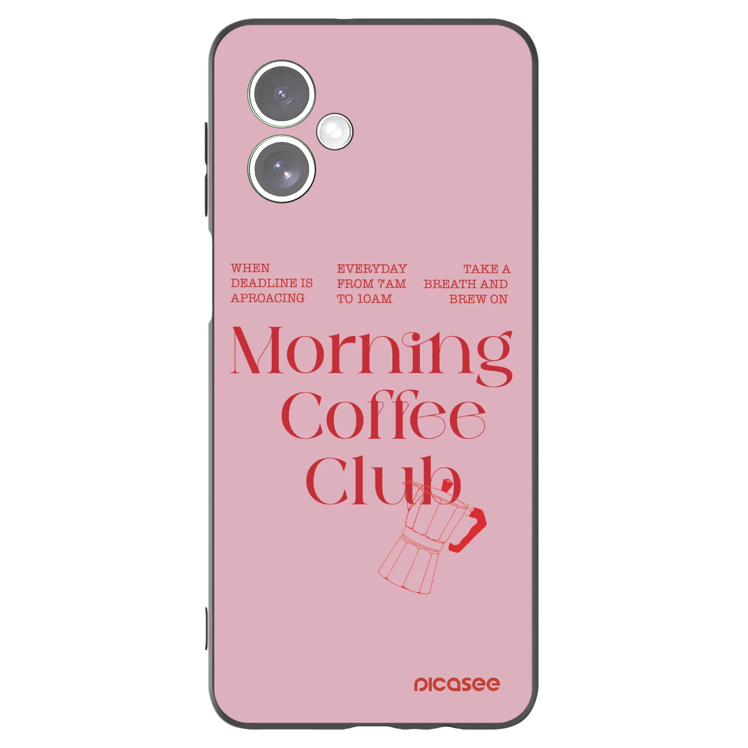 Picasee silikonski črni ovitek za Motorola Moto G54 5G - Morning