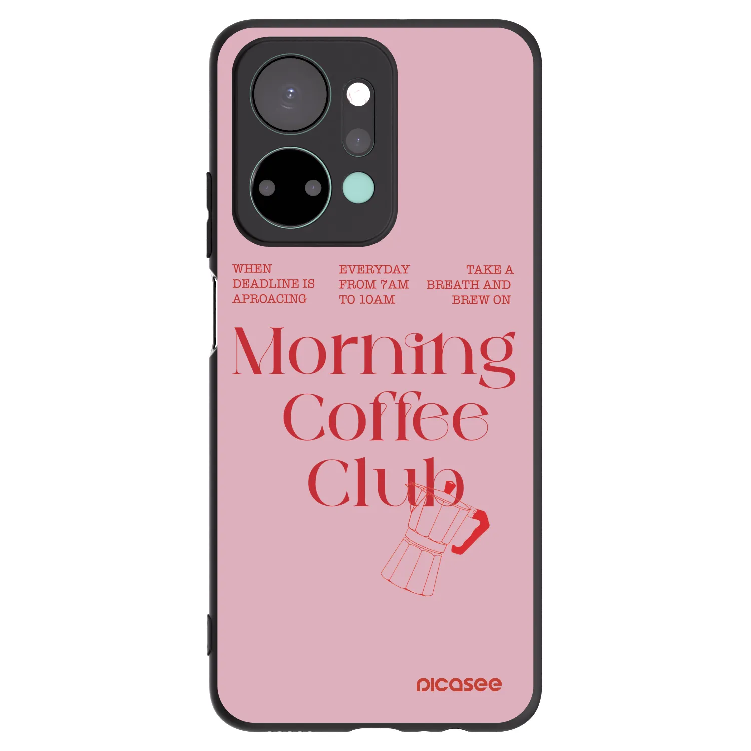Picasee silikonski črni ovitek za Honor X7a - Morning