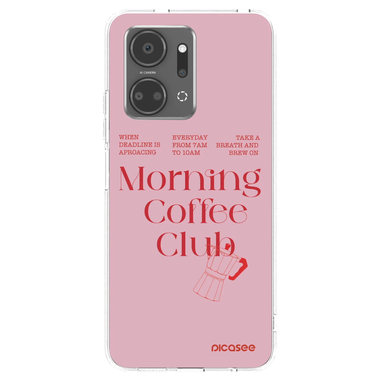 Picasee silikonski prozorni ovitek za Honor X7a - Morning