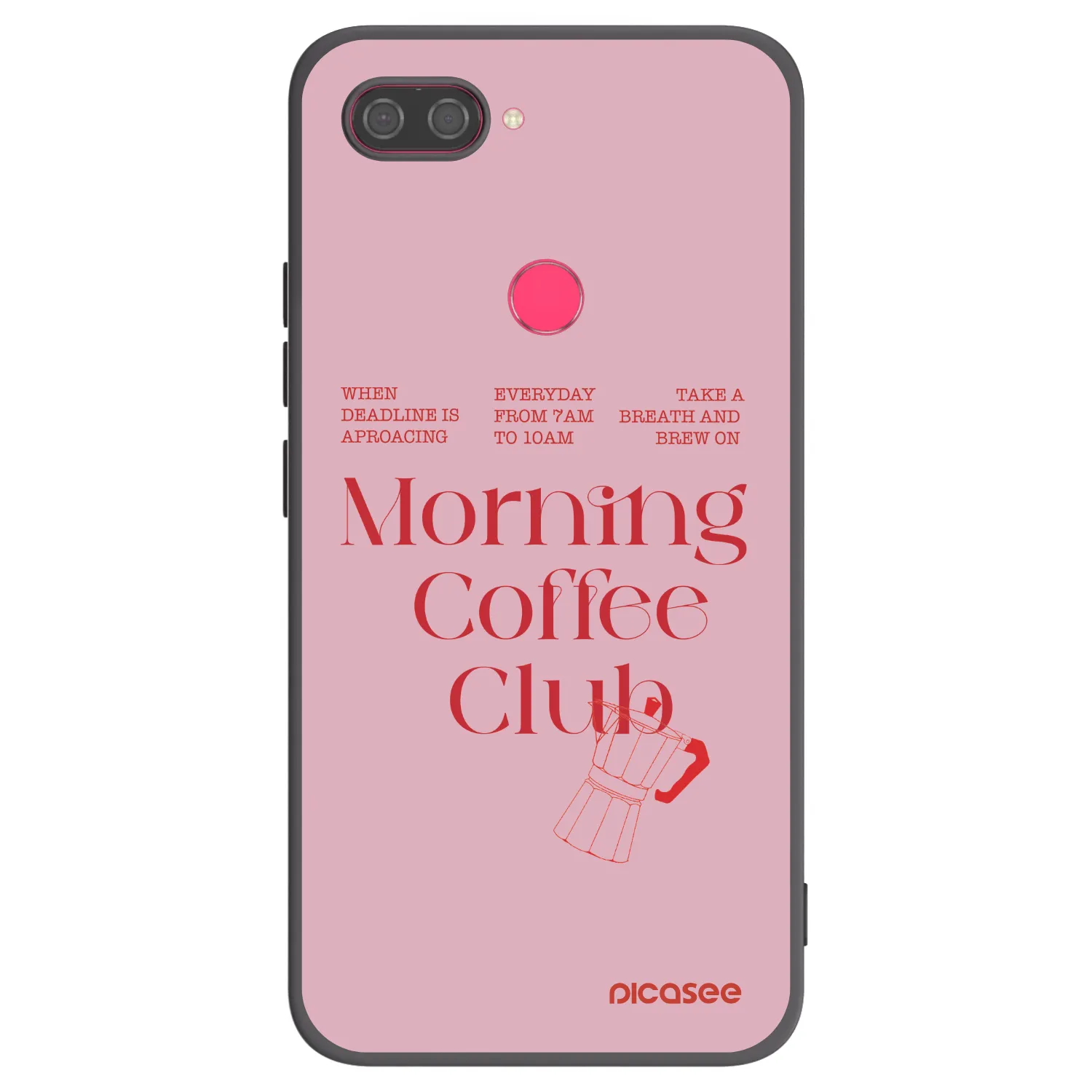 Picasee silikonski črni ovitek za Xiaomi Mi 8 Lite - Morning