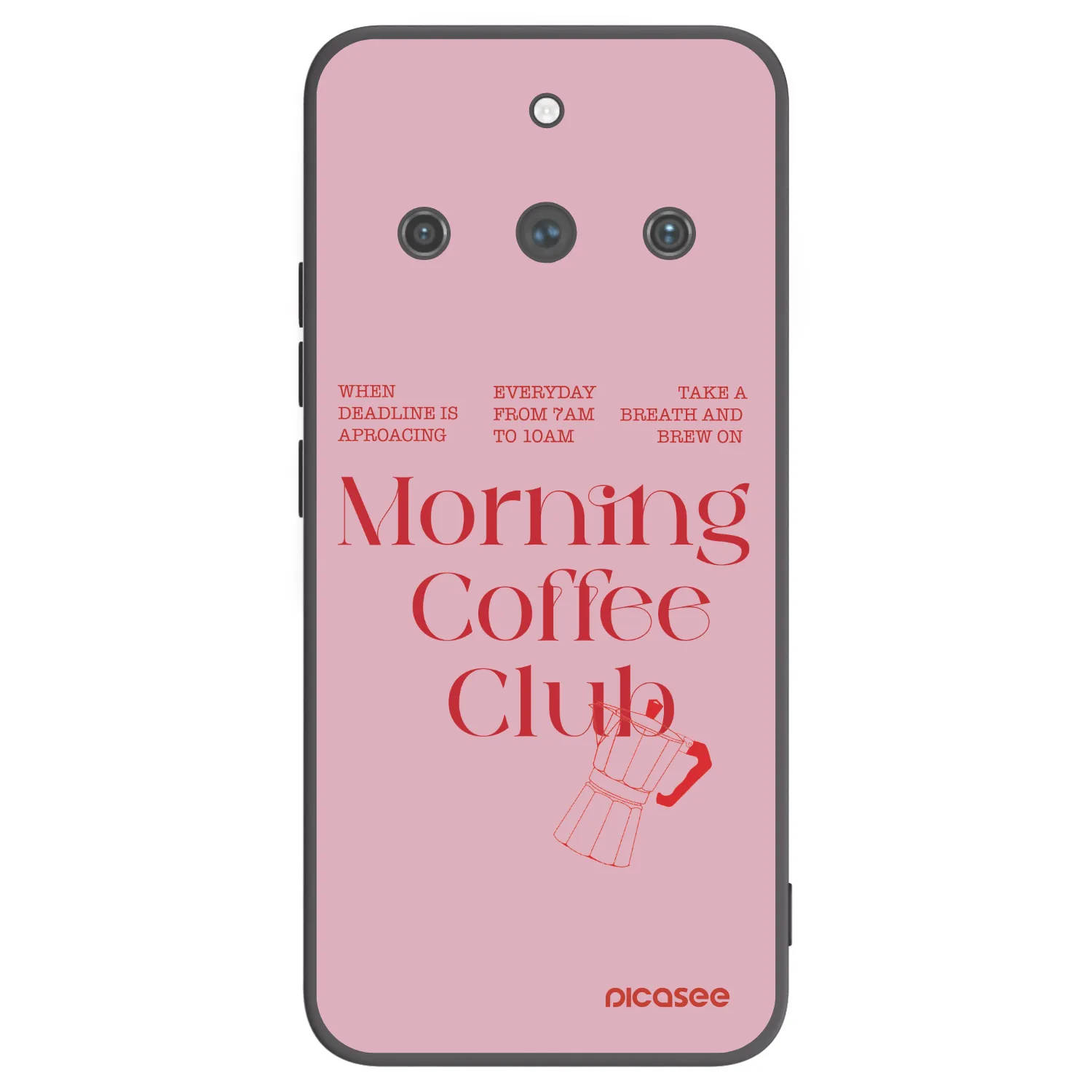 Picasee silikonski črni ovitek za Realme 11 Pro+ - Morning
