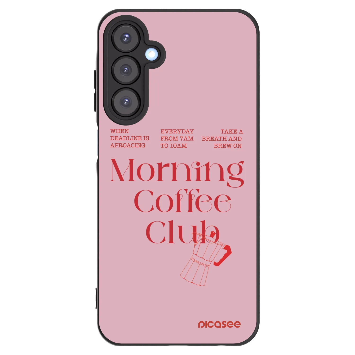 Picasee silikonski črni ovitek za Samsung Galaxy A25 A256B 5G - Morning