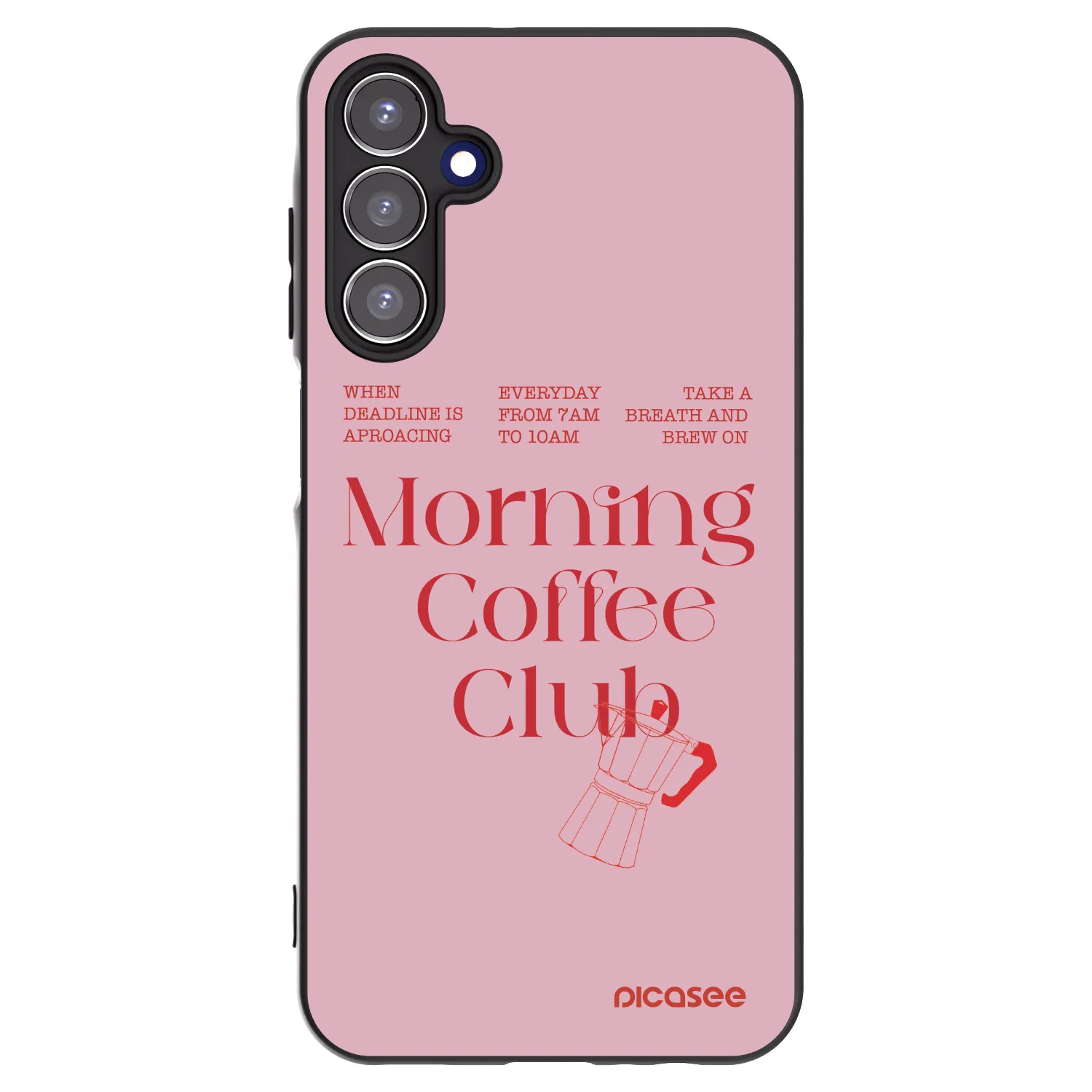 Picasee silikonski črni ovitek za Samsung Galaxy A15 A155F 4G - Morning