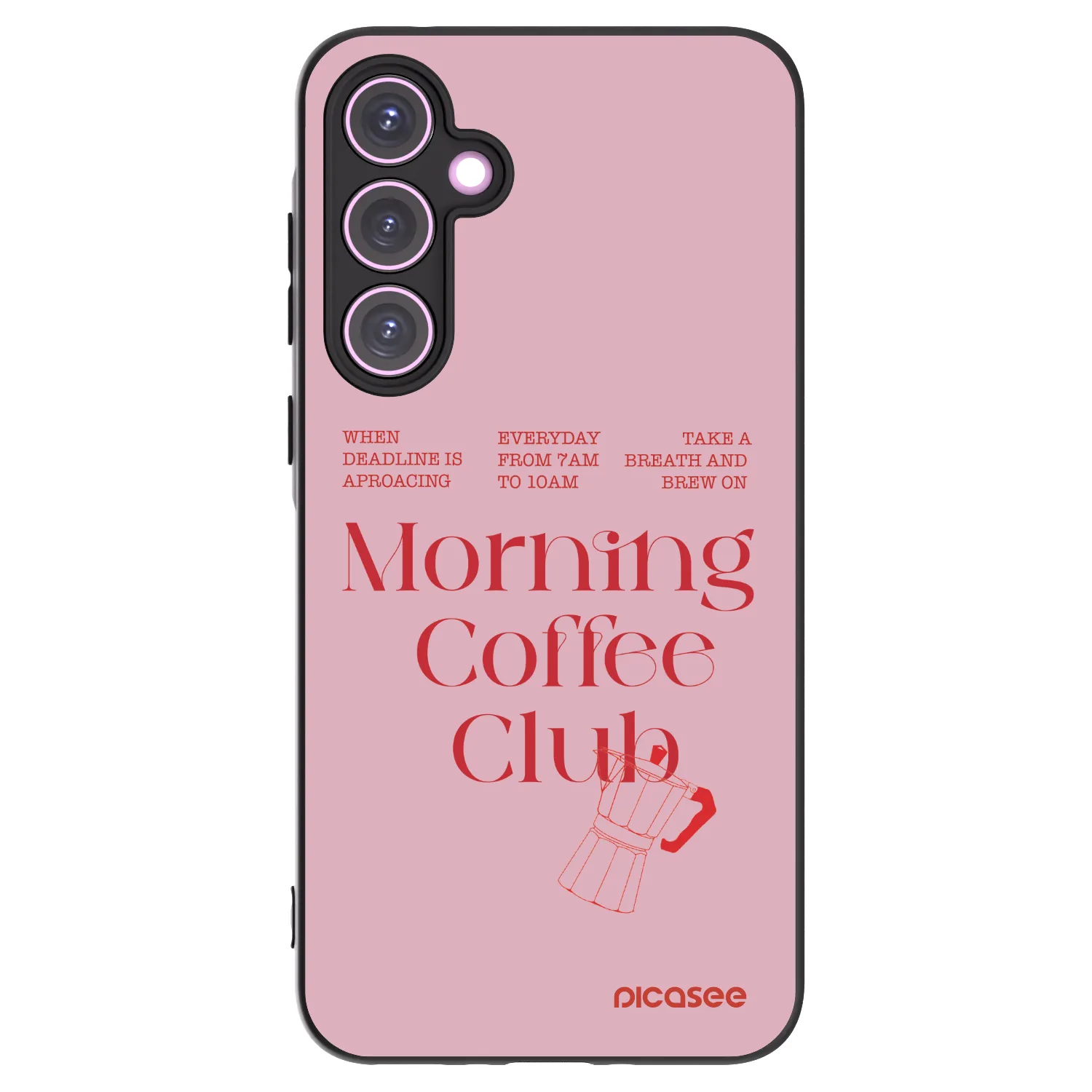 Picasee silikonski črni ovitek za Samsung Galaxy A35 5G A356B - Morning