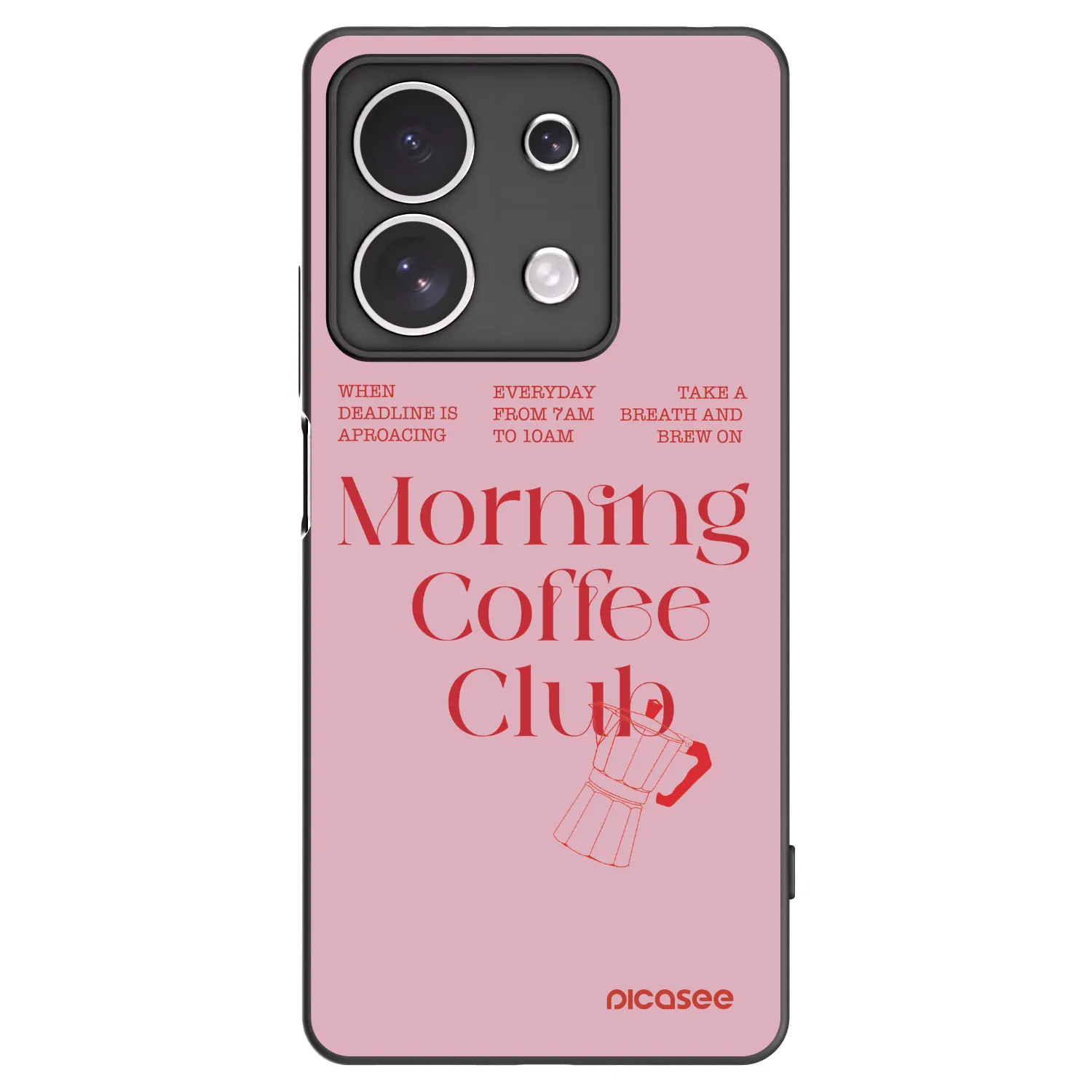 Picasee silikonski črni ovitek za Xiaomi Redmi Note 13 4G - Morning
