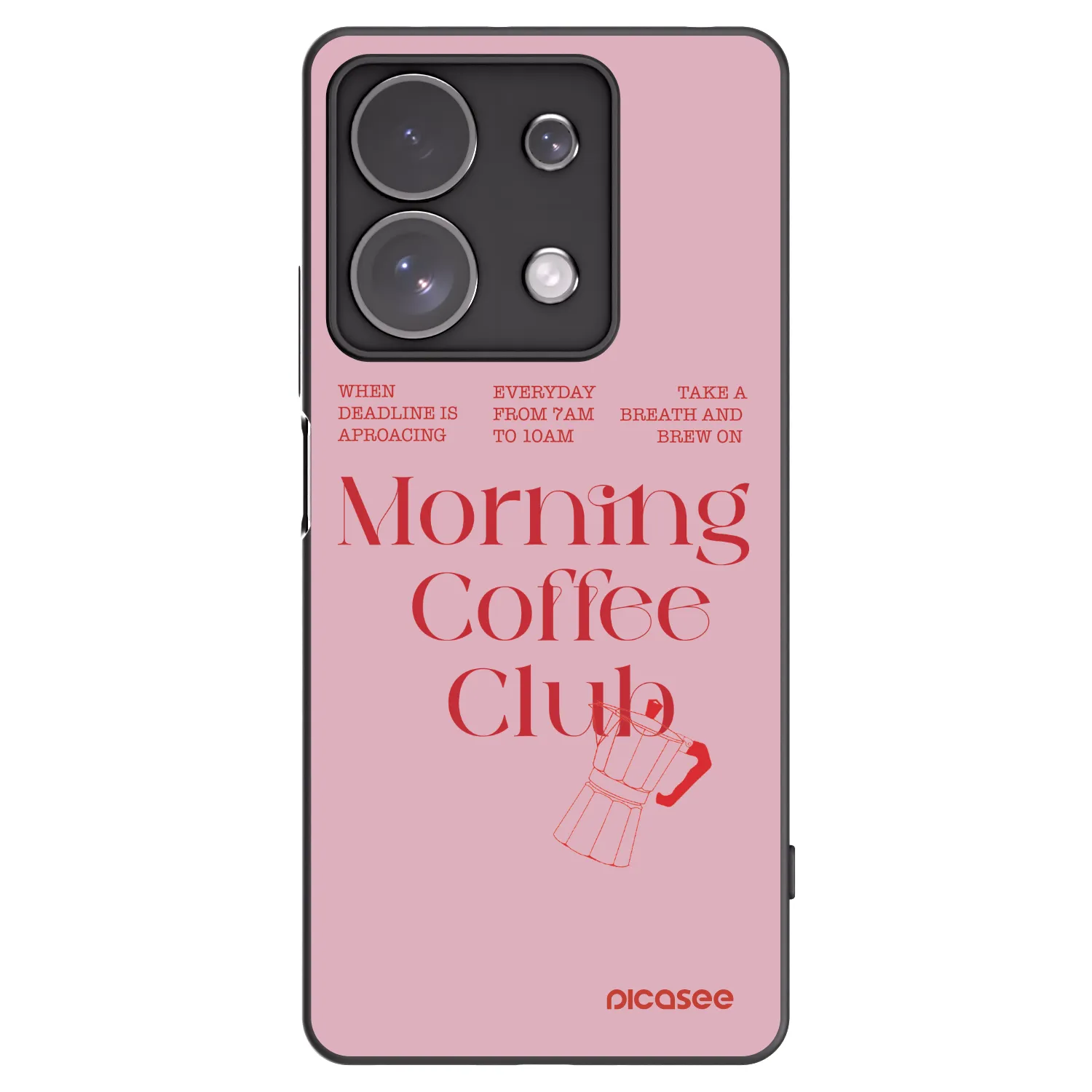Picasee silikonski črni ovitek za Xiaomi Redmi Note 13 Pro 4G - Morning