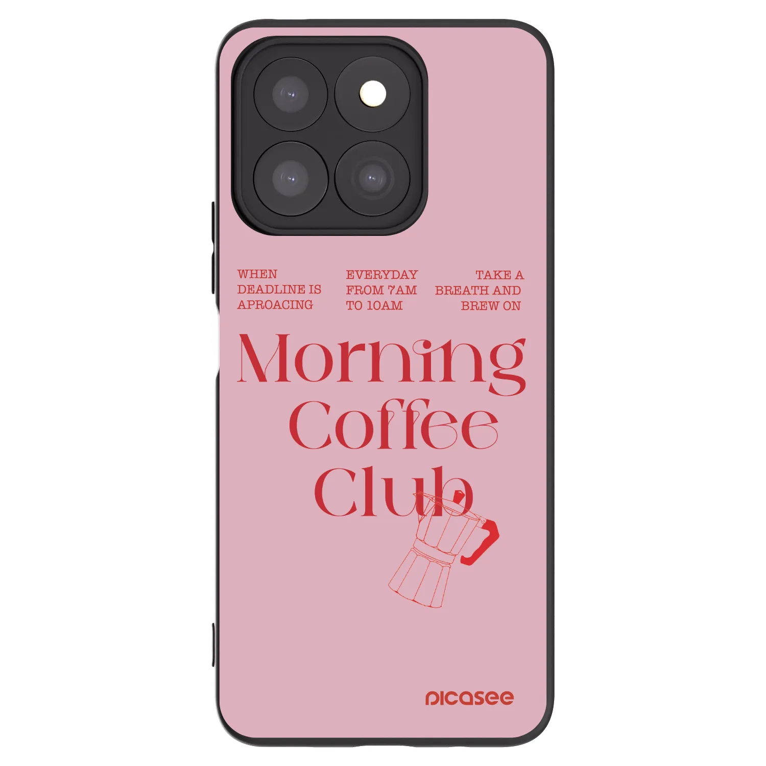 Picasee silikonski črni ovitek za Honor X8b - Morning