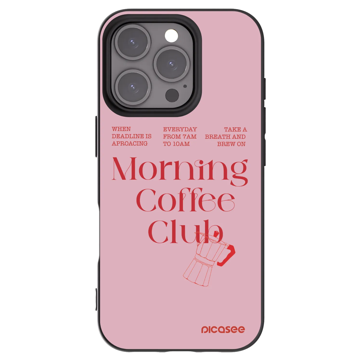 Picasee silikonski črni ovitek za Apple iPhone 16 Pro - Morning