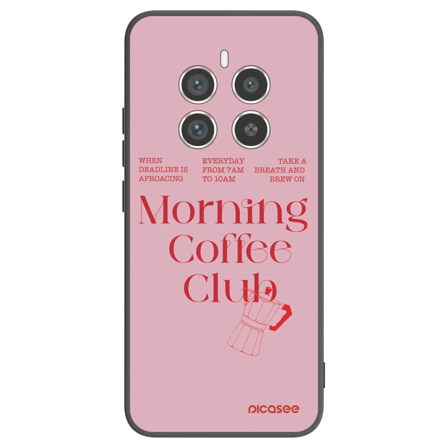 Picasee silikonski črni ovitek za Realme 12 Pro 5G - Morning