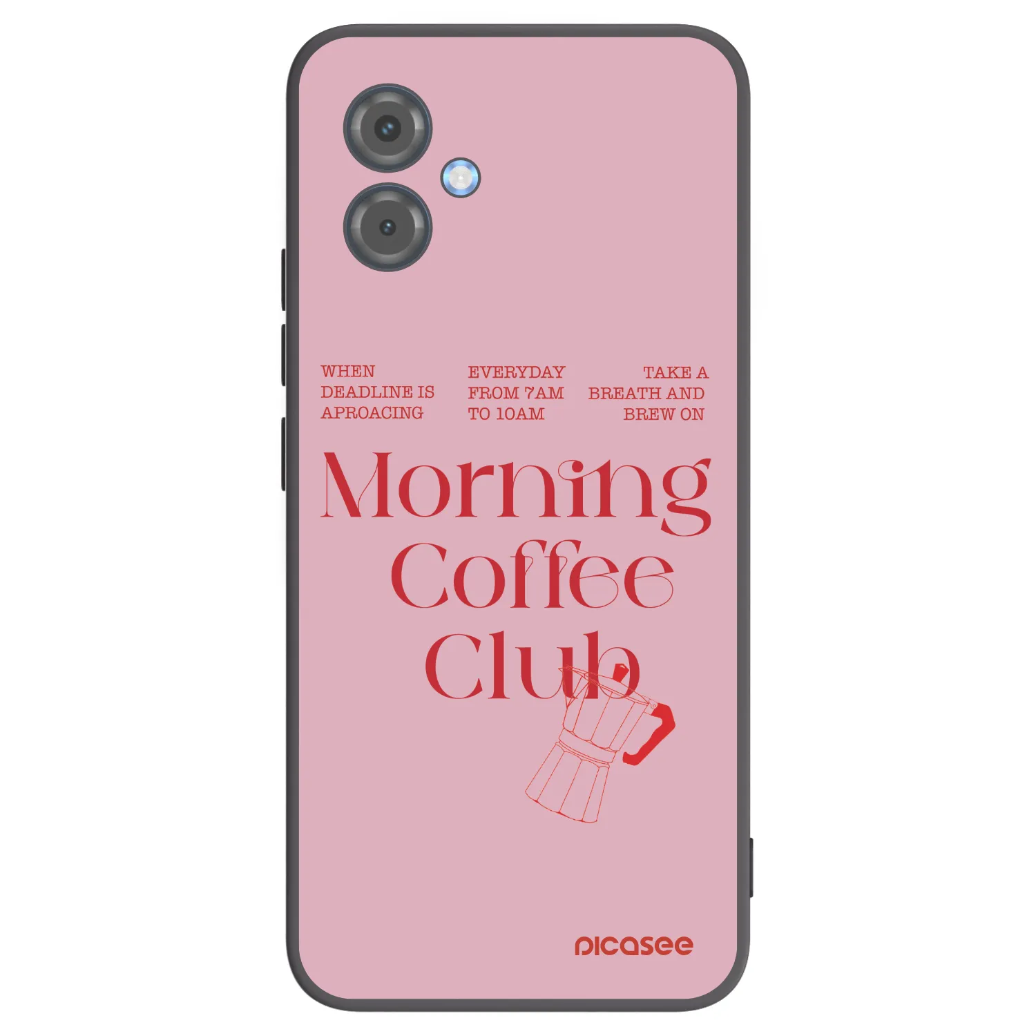 Picasee silikonski črni ovitek za Motorola Moto G14 - Morning