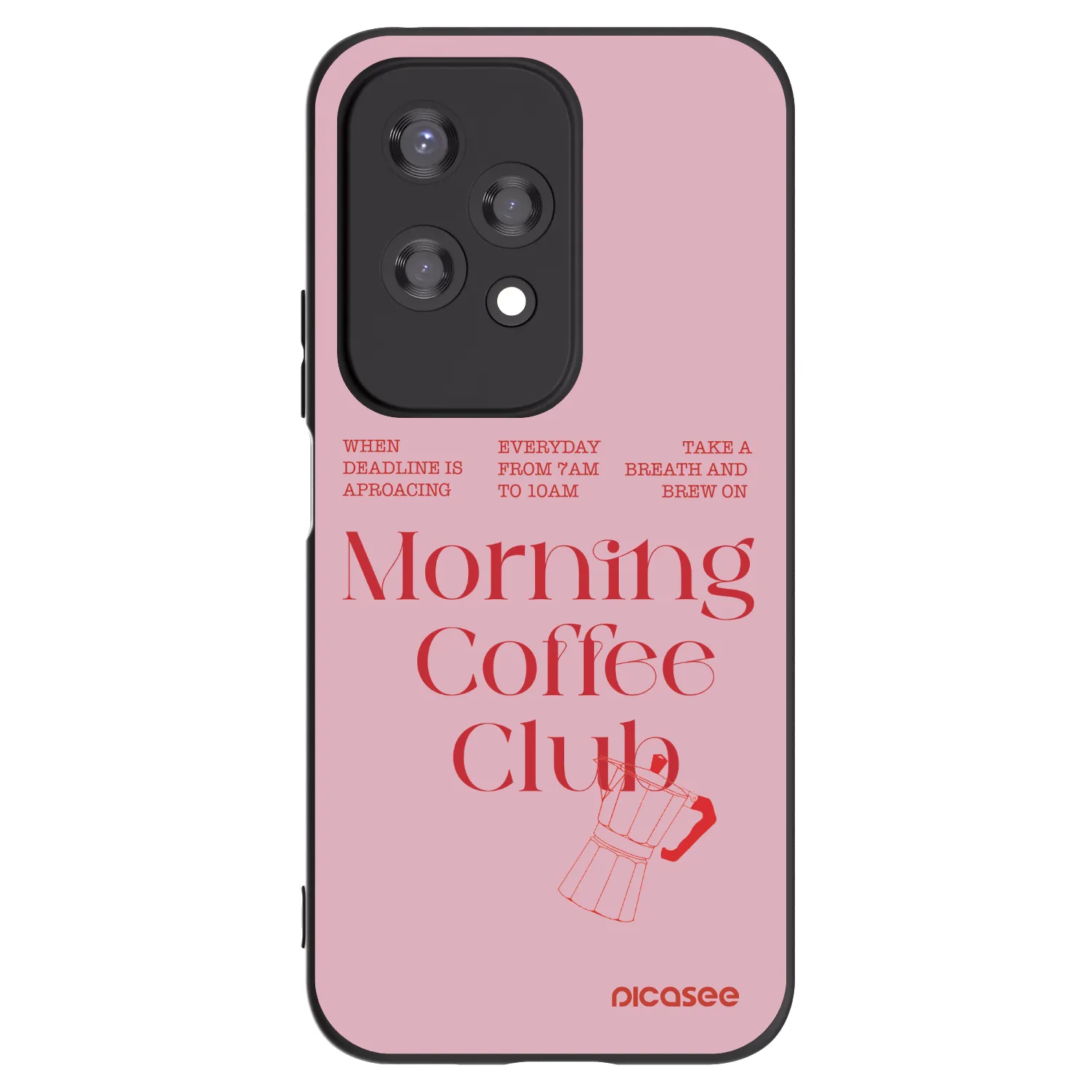 Picasee silikonski črni ovitek za Honor 200 Lite - Morning