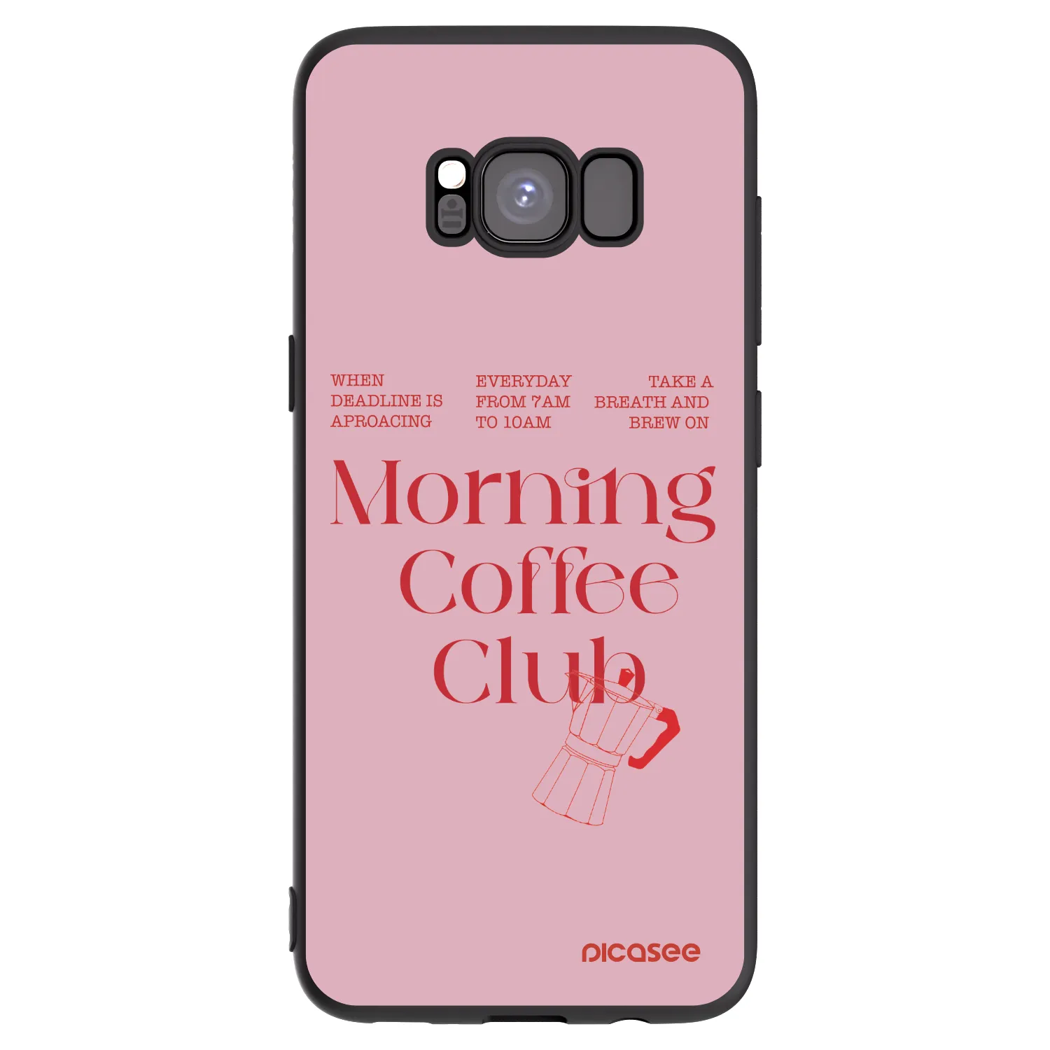 Picasee silikonski črni ovitek za Samsung Galaxy S8 G950F - Morning