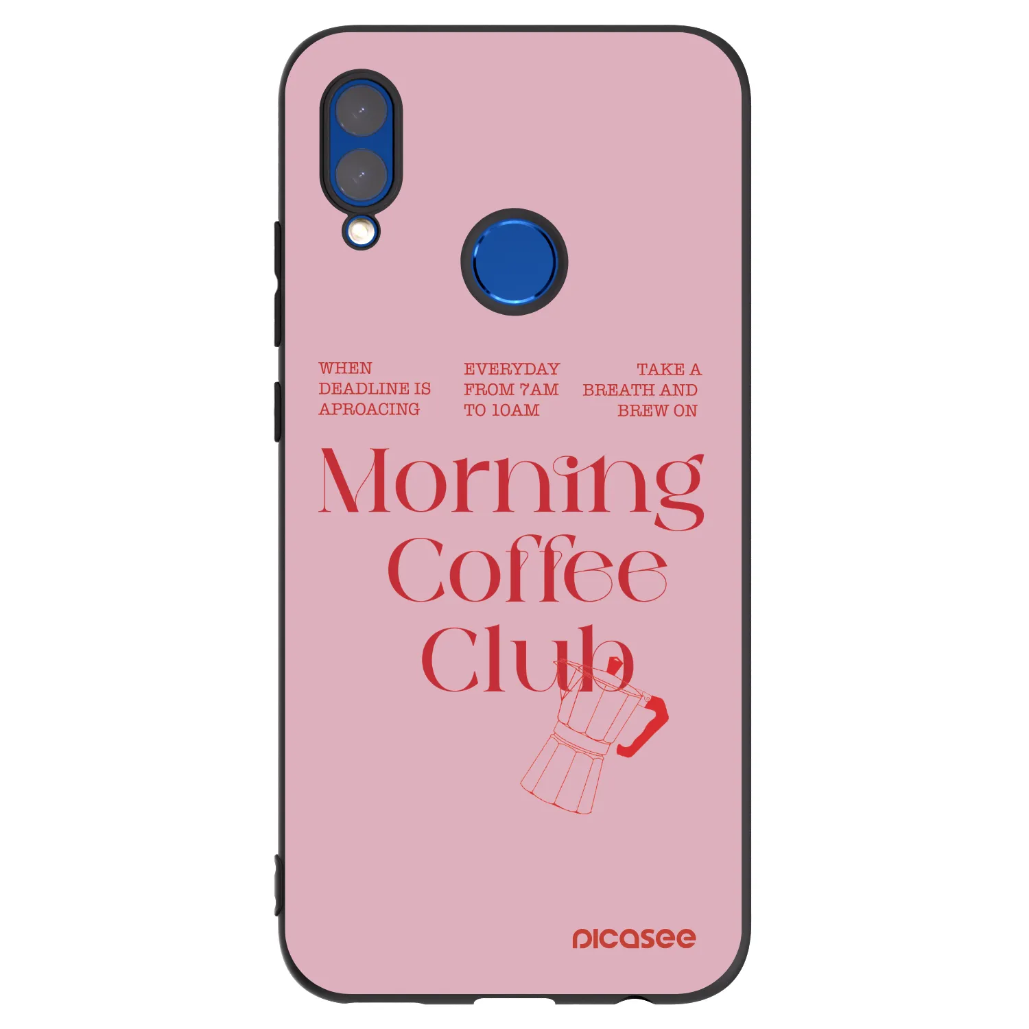 Picasee silikonski črni ovitek za Honor 10 Lite - Morning