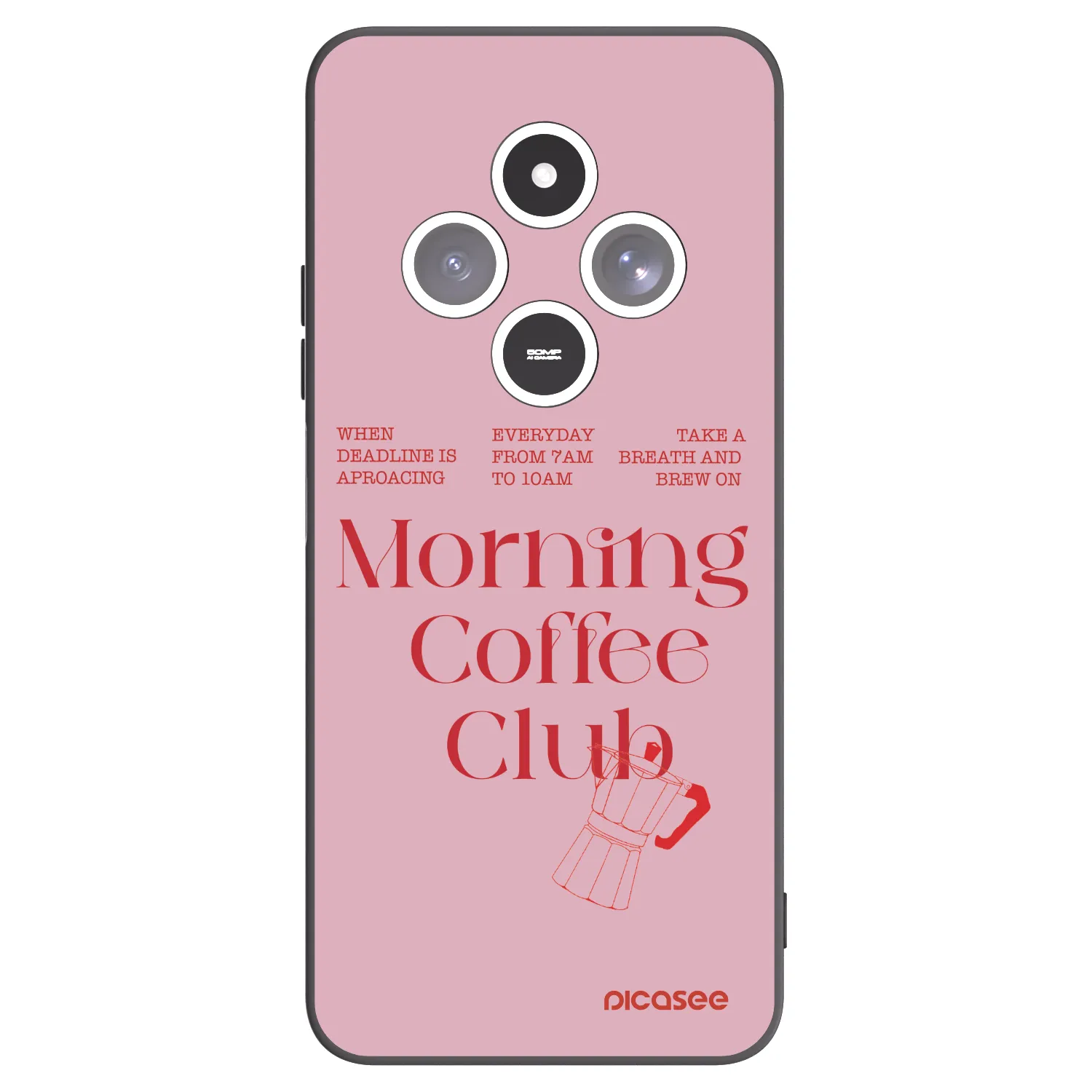 Picasee silikonski črni ovitek za Xiaomi Redmi 14C - Morning