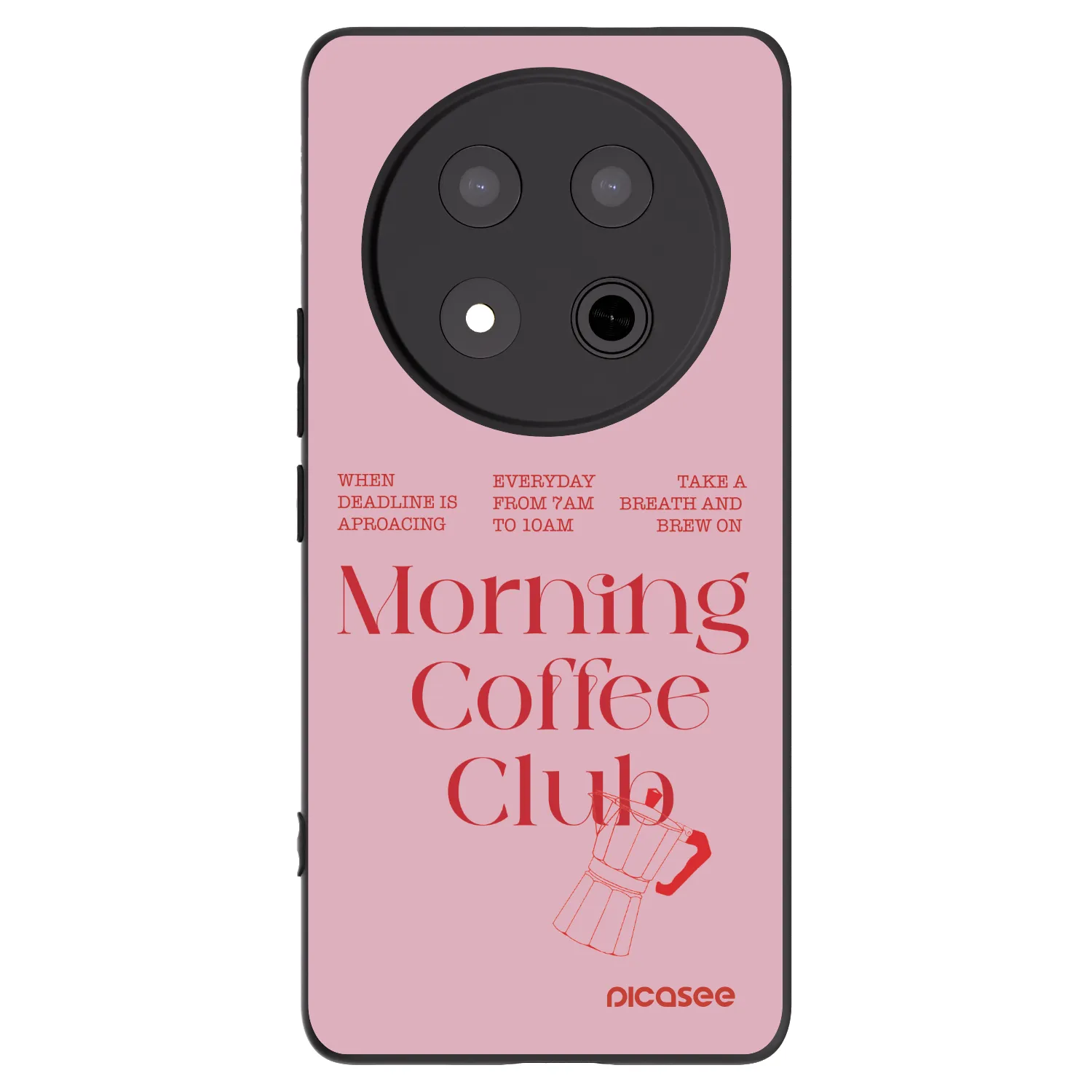 Picasee silikonski črni ovitek za Honor Magic7 Lite 5G - Morning
