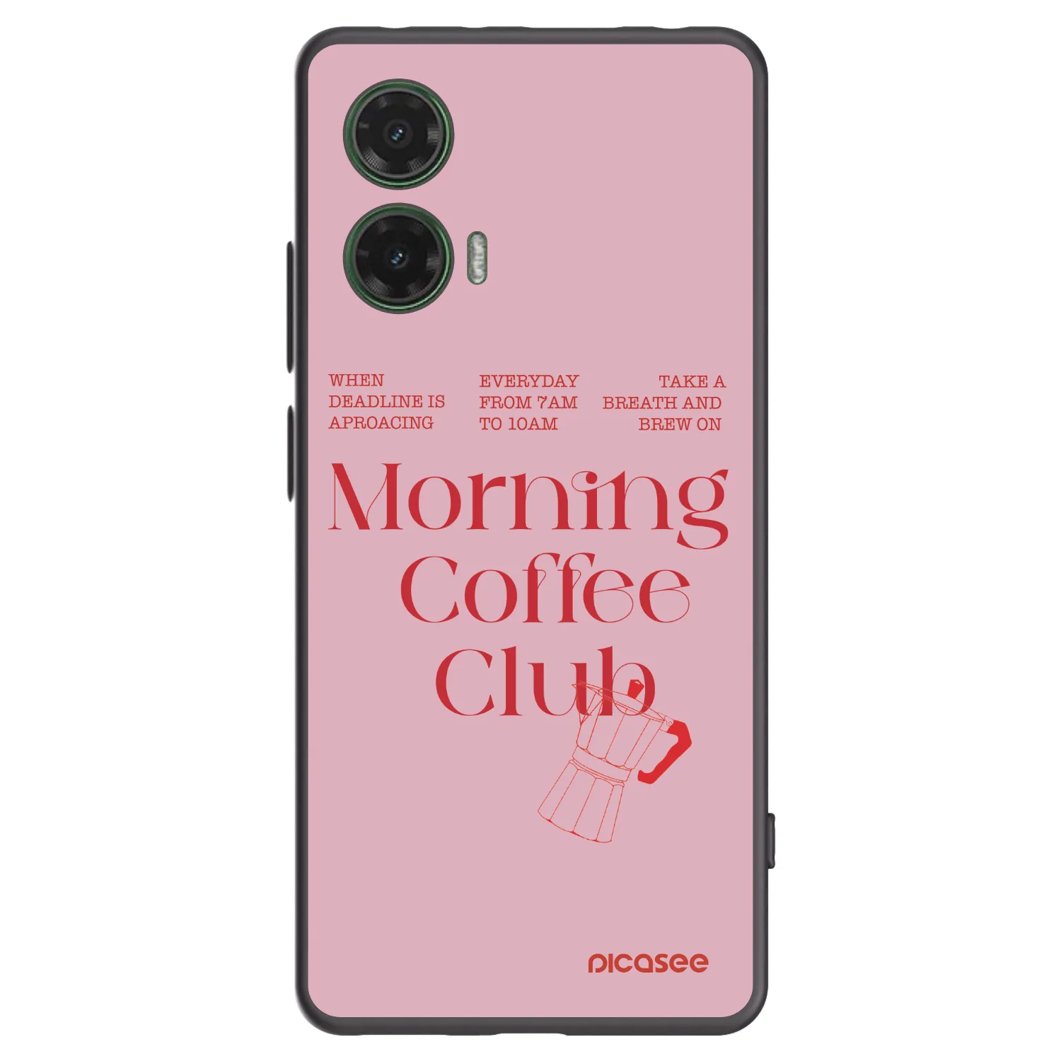 Picasee silikonski črni ovitek za Motorola Moto G35 5G - Morning