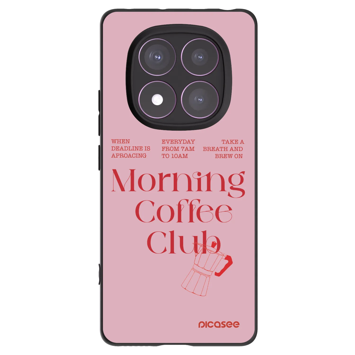 Picasee silikonski črni ovitek za Xiaomi Redmi Note 14 Pro 4G - Morning