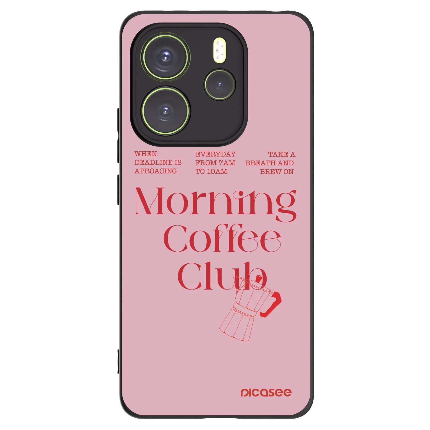 Picasee silikonski črni ovitek za Xiaomi Redmi Note 14 4G - Morning