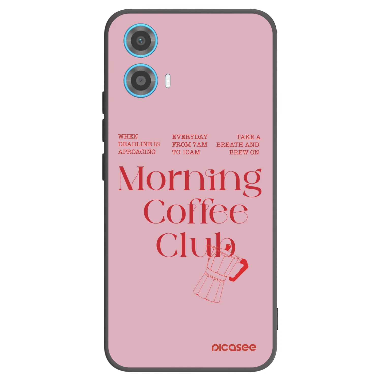 Picasee silikonski črni ovitek za Motorola Moto G34 5G - Morning