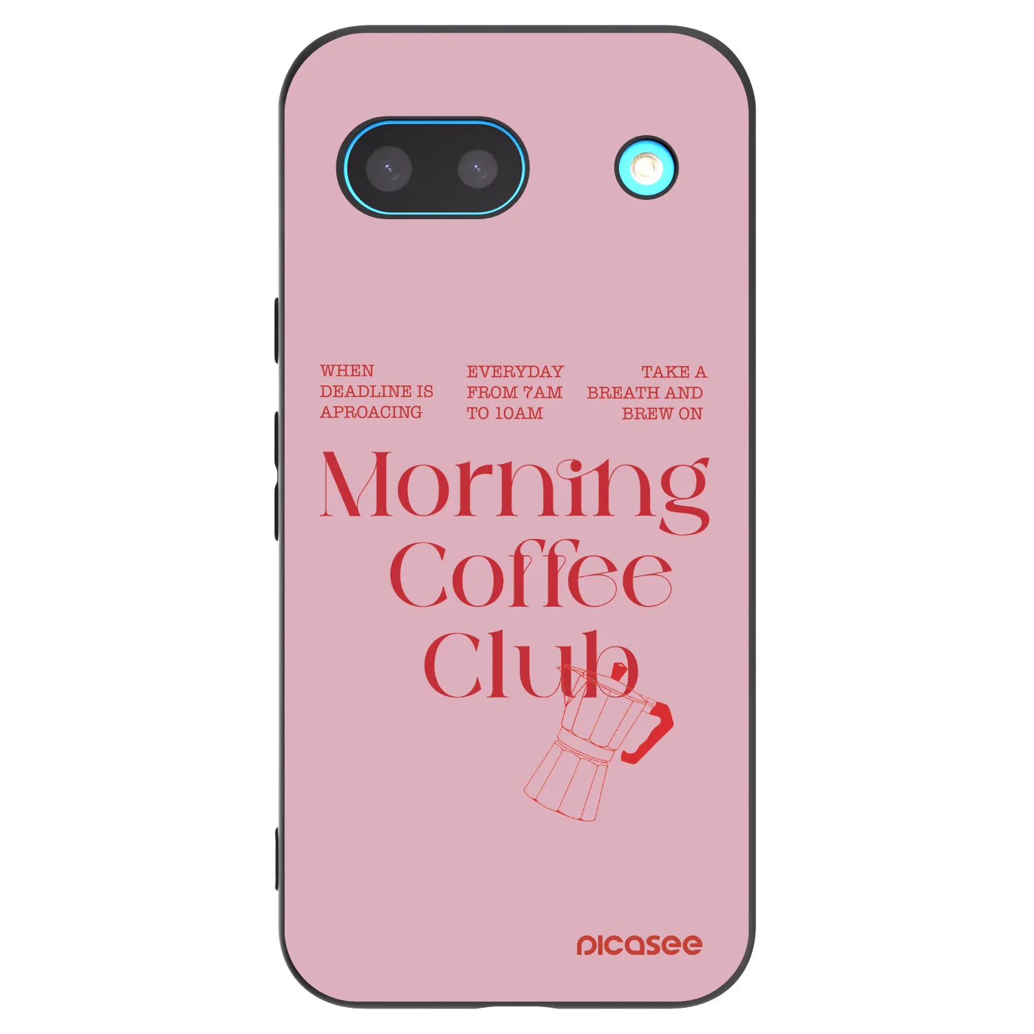 Picasee silikonski črni ovitek za Google Pixel 8a - Morning