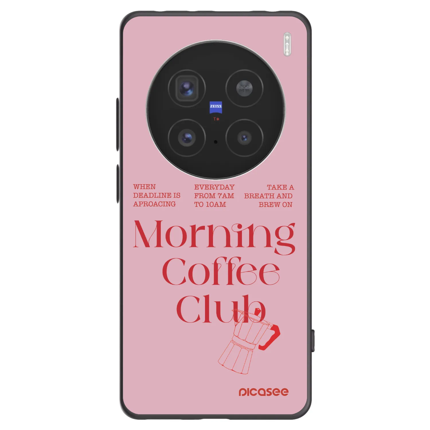 Picasee silikonski črni ovitek za Vivo X200 Pro - Morning