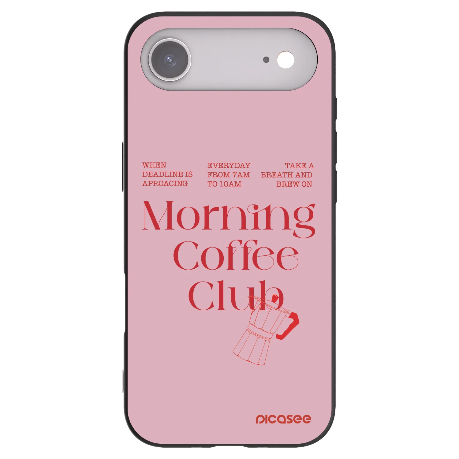 Picasee silikonski črni ovitek za Apple iPhone Air - Morning