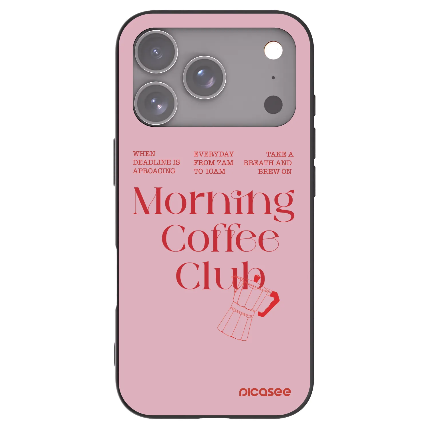 Picasee silikonski črni ovitek za Apple iPhone 17 Pro - Morning