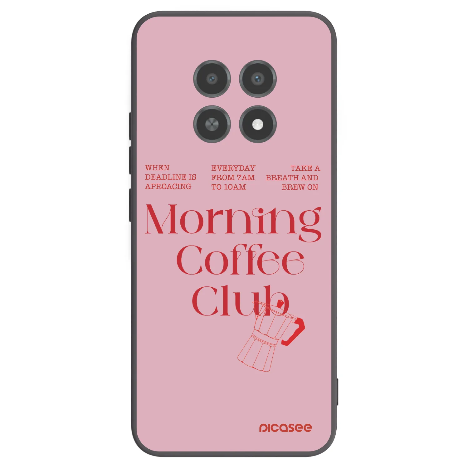 Picasee silikonski črni ovitek za Realme 12X - Morning