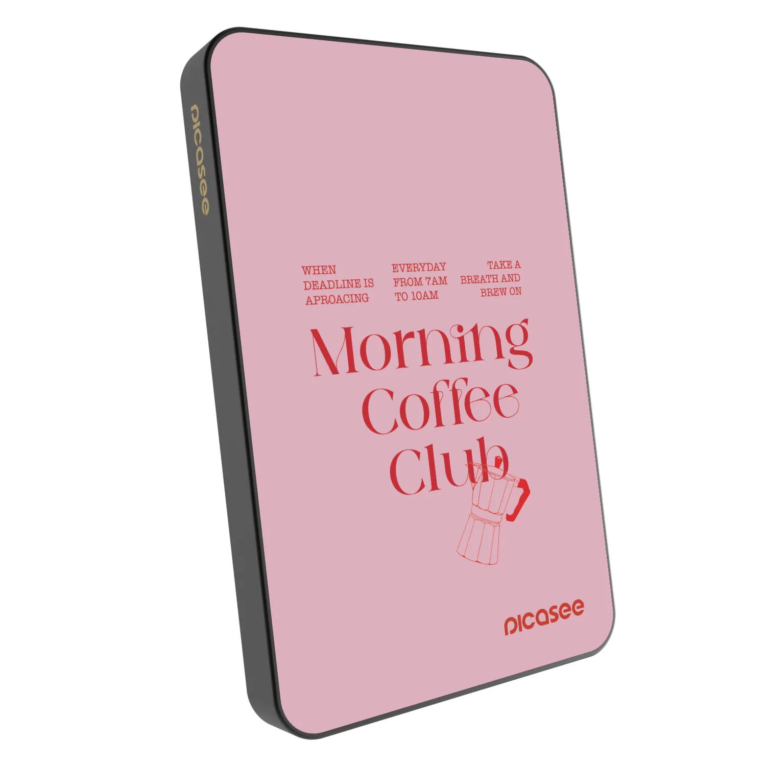 Picasee Prenosna baterija z MagSafe 5 000 mAh Siva - Morning