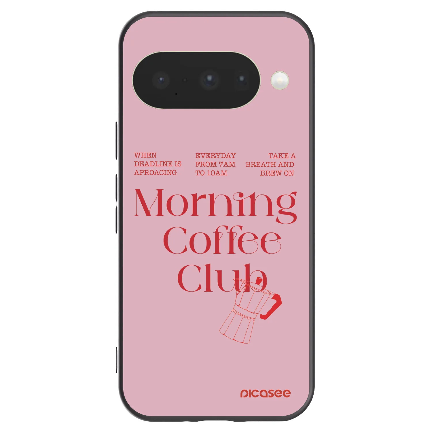 Picasee silikonski črni ovitek za Google Pixel 10 - Morning