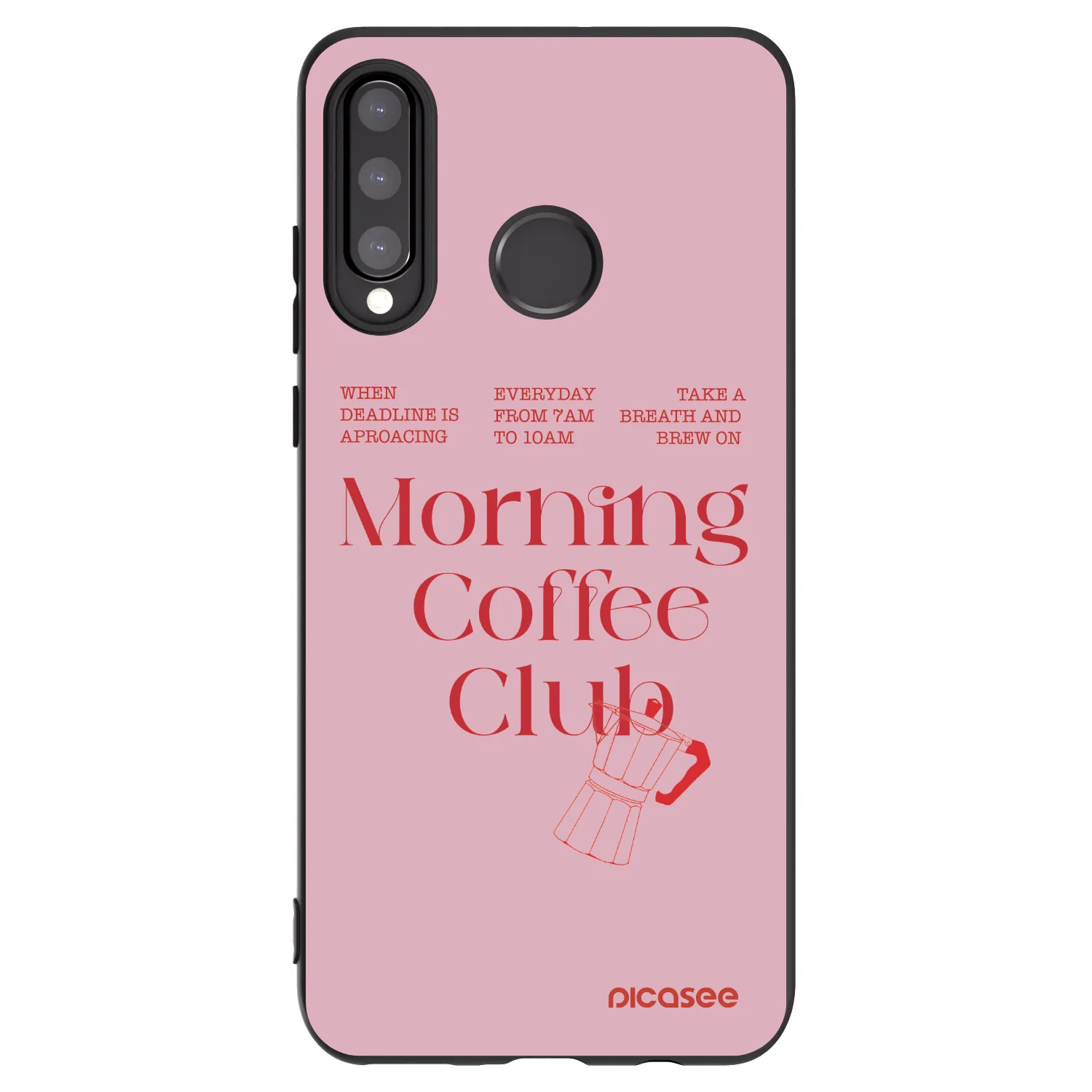 Picasee silikonski črni ovitek za Huawei P30 Lite - Morning