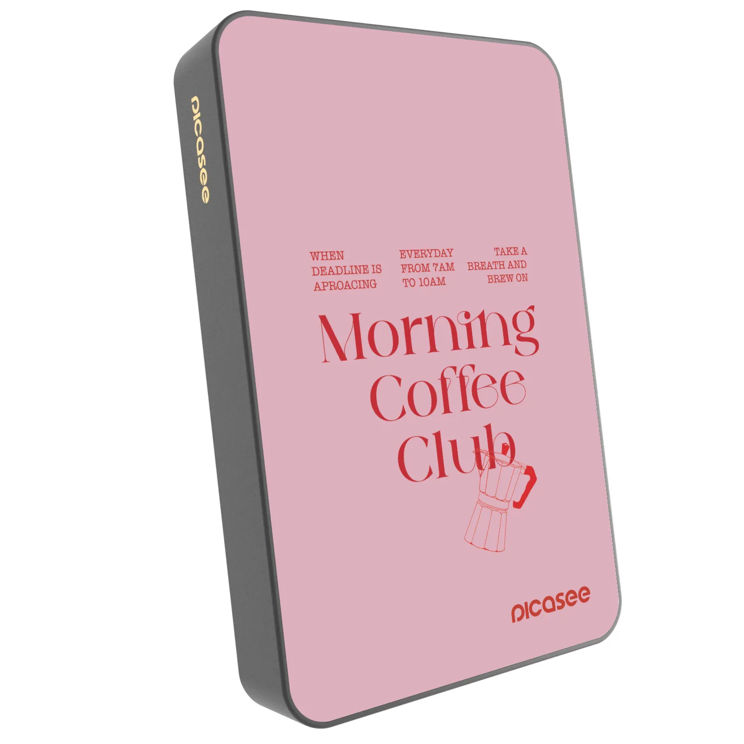 Picasee Prenosna baterija z MagSafe 10 000 mAh Siva - Morning