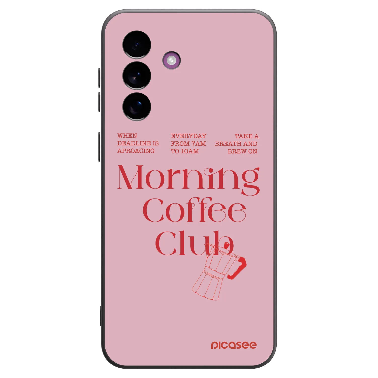 Picasee silikonski črni ovitek za Samsung Galaxy A37 - Morning