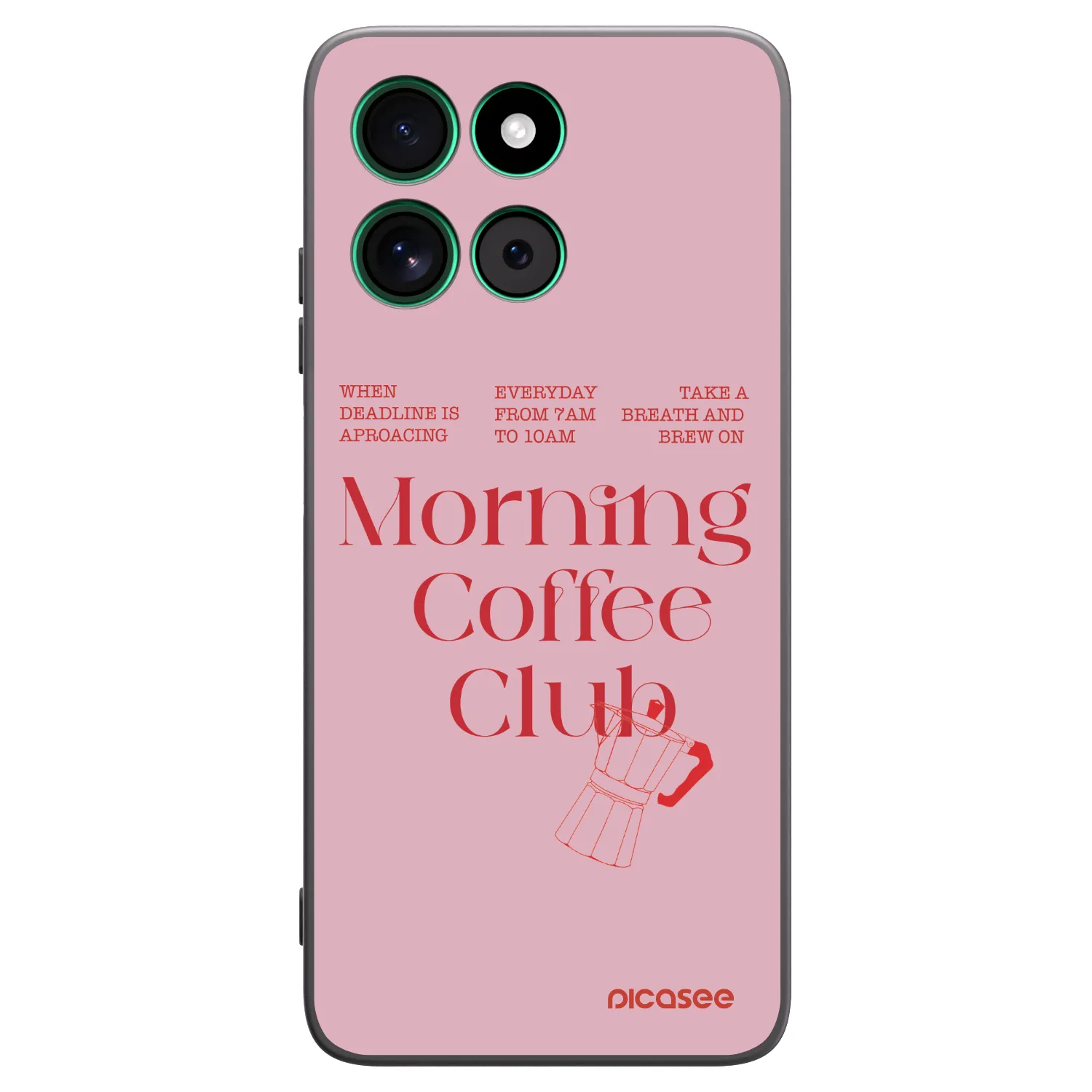 Picasee silikonski črni ovitek za Motorola Moto G57 Power - Morning