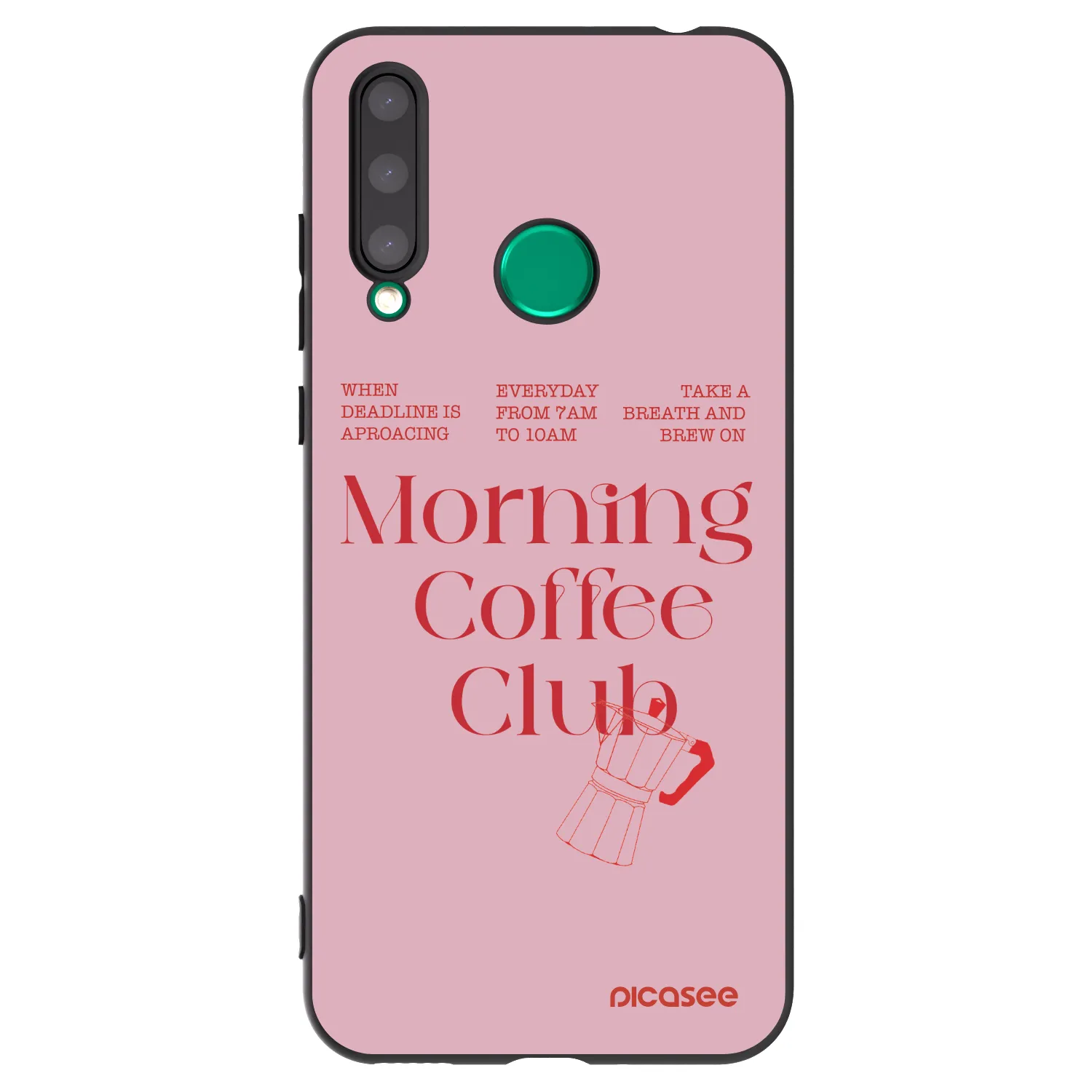 Picasee silikonski črni ovitek za Honor 20 Lite - Morning