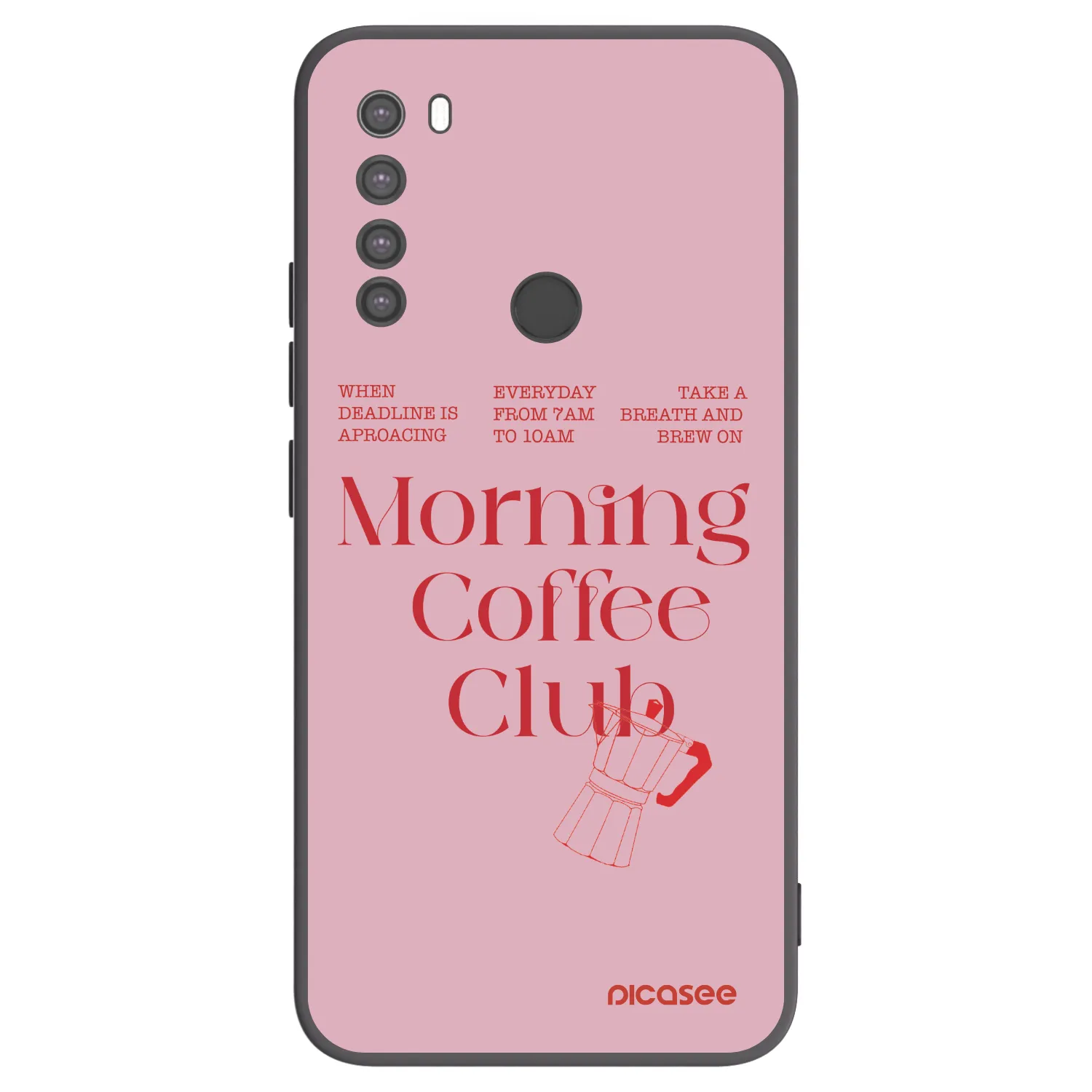 Picasee silikonski črni ovitek za Xiaomi Redmi Note 8 - Morning