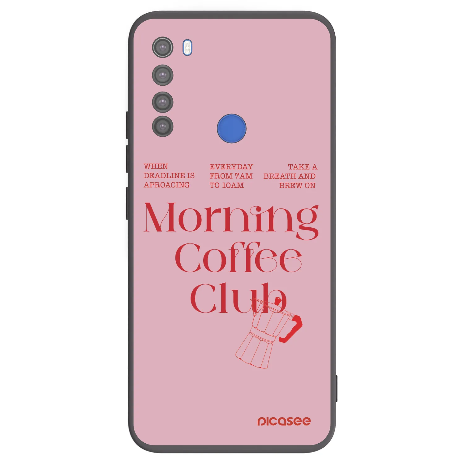 Picasee silikonski črni ovitek za Xiaomi Redmi Note 8T - Morning
