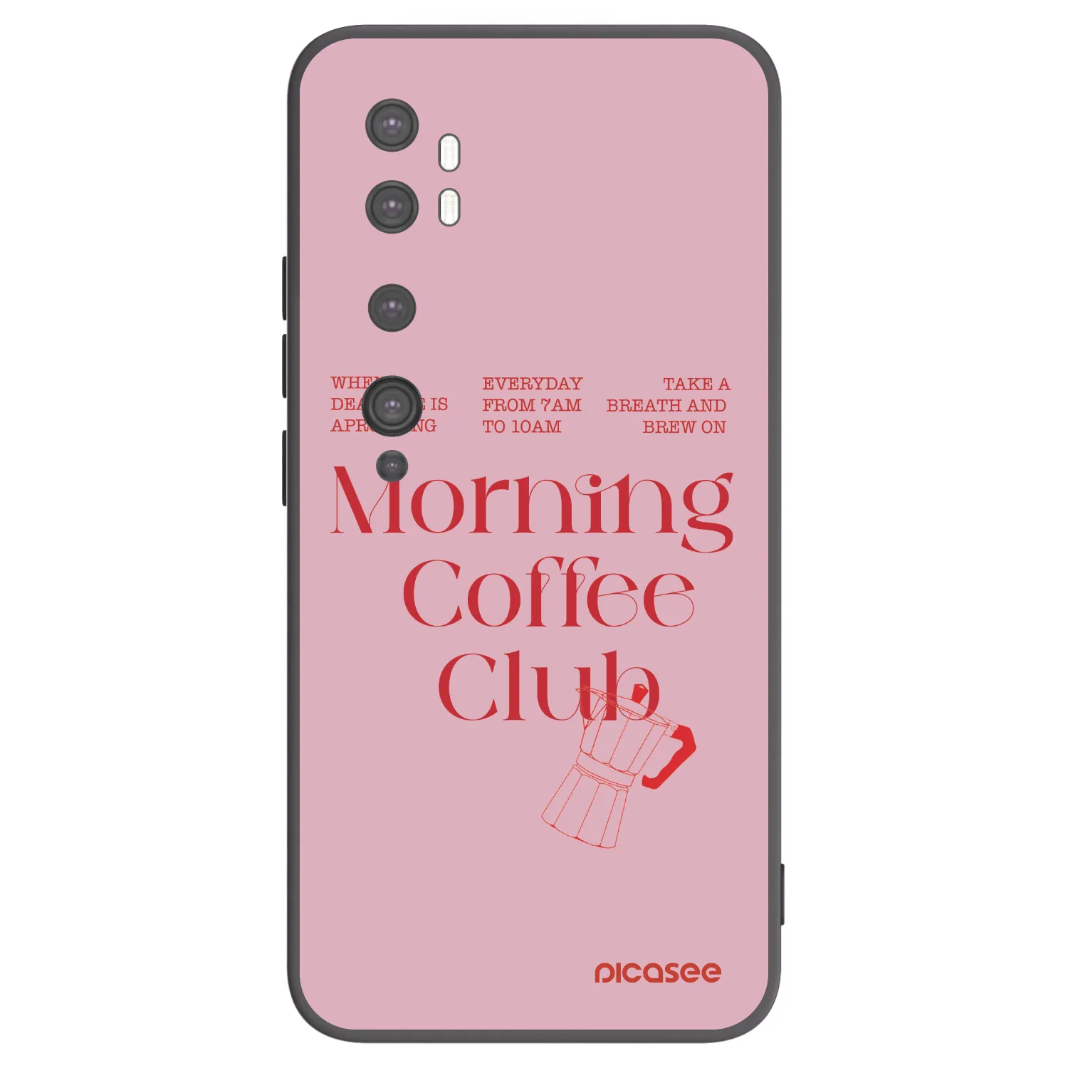 Picasee silikonski črni ovitek za Xiaomi Mi Note 10 (Pro) - Morning