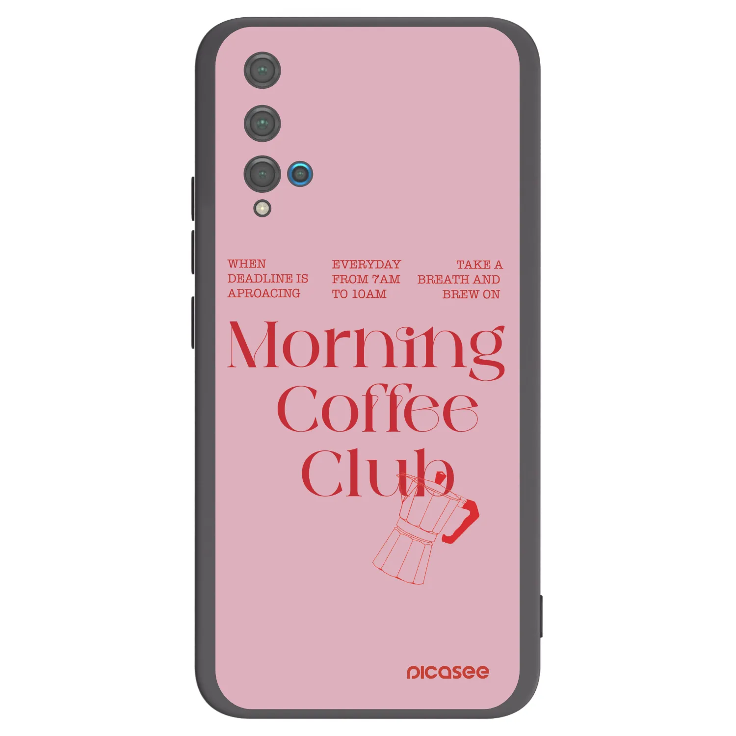 Picasee silikonski črni ovitek za Huawei Nova 5T - Morning