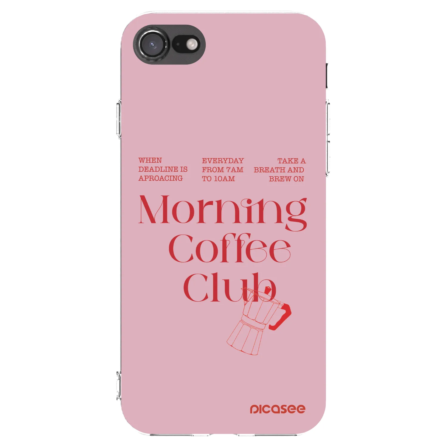 Picasee silikonski prozorni ovitek za Apple iPhone SE 2020 - Morning