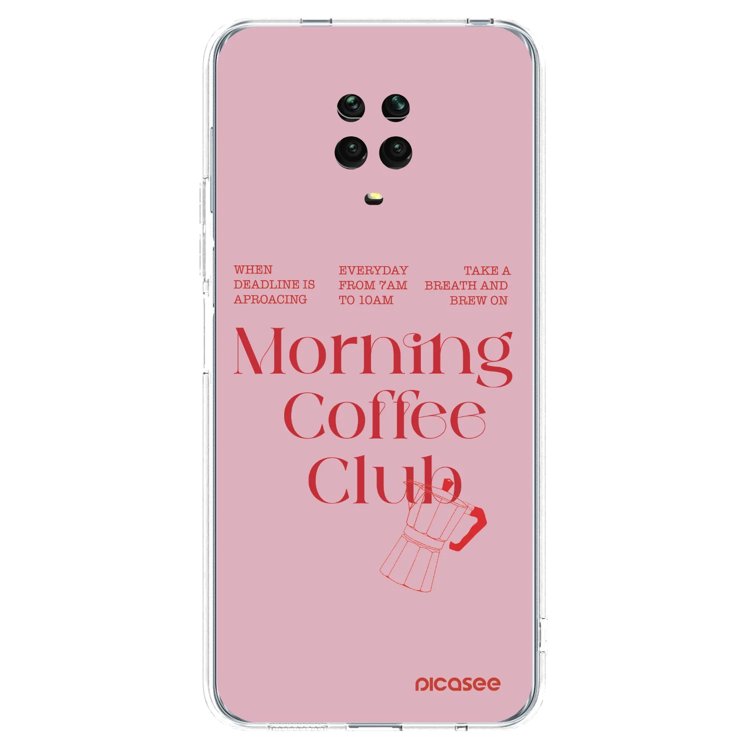 Picasee silikonski prozorni ovitek za Xiaomi Redmi Note 9 Pro - Morning
