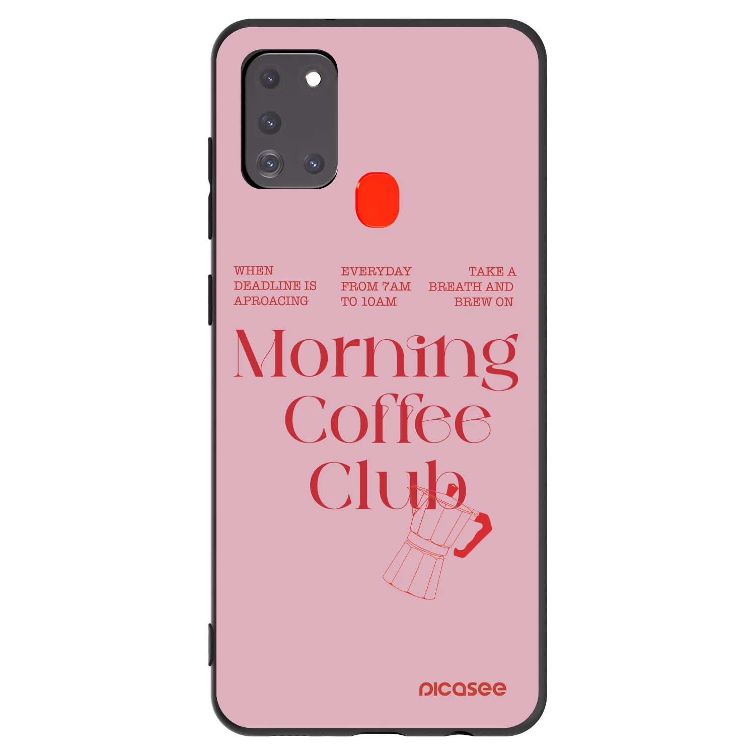 Picasee silikonski črni ovitek za Samsung Galaxy A21s - Morning