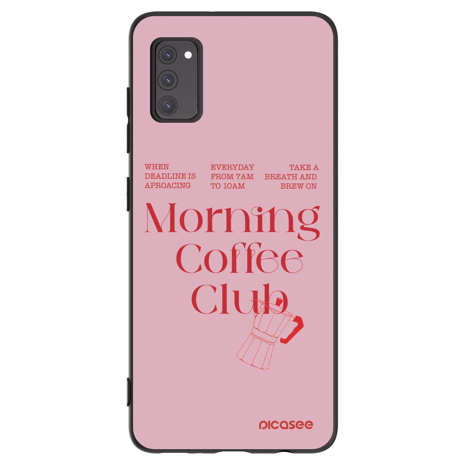 Picasee silikonski črni ovitek za Samsung Galaxy A41 A415F - Morning