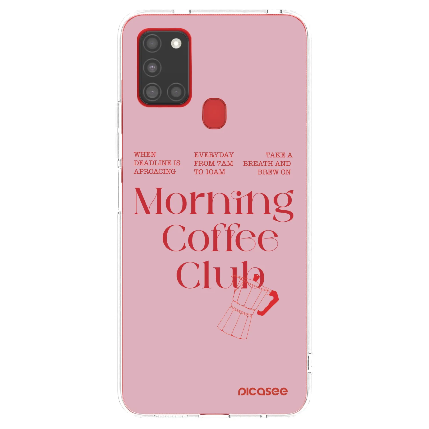 Picasee silikonski prozorni ovitek za Samsung Galaxy A21s - Morning
