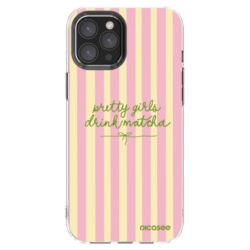 Picasee silikonski prozorni ovitek za Apple iPhone 12 Pro Max - Pretty matcha