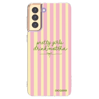 Picasee silikonski prozorni ovitek za Samsung Galaxy S21+ 5G G996F - Pretty matcha