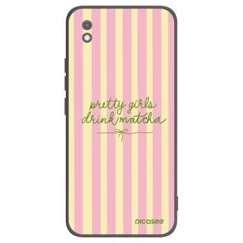 Picasee silikonski črni ovitek za Xiaomi Redmi 9AT - Pretty matcha